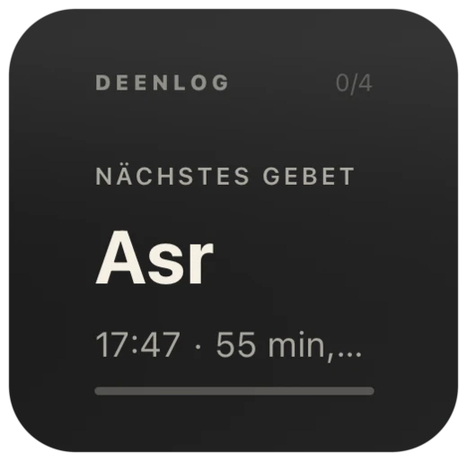 Next prayer countdown widget