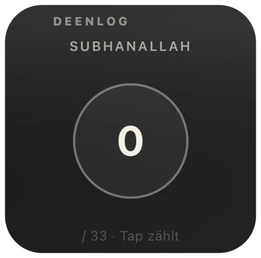 Dhikr counter widget